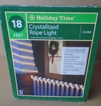 Holiday Time 18 Ft. Rope Lighting String W/clear Pvc Tube 120V Ul Flexible. Fixed Price $19.99.