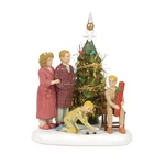 Department Christmas Story Figurine, Family Opens Their Gifts (6015617). Fixed Price $139.00.