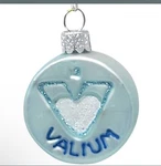 Cody Foster 2.00IN Xmas Survival, Glass, Rx Valium Roche Christmas GO8295. Fixed Price $13.99.