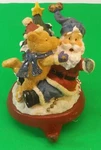 Traditional Stocking Holder Wal-mart Bear Kissing Santa Christmas Tree. Fixed Price $5.00.
