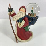 Russ Berrie Hand-painted Santa Snow Globe Christmas Sampler 16704. Fixed Price $25.58.