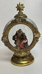 Mark Roberts Christmas Nativity Holy Family Star Finial Crackle Glass Gold Globe. Fixed Price $63.06.