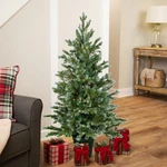 Northlight 4' Potted Blue Spruce Artificial Christmas Tree, Clear Lights. Fixed Price $245.49.