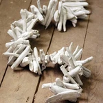 Kalalou PFR1221 72" Whitewash Driftwood Garland. Fixed Price $54.70.