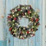 High Quality Artificial Realistic Christmas Wreath Perfect For Home Decoration. Fixed Price $27.67.