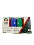 Nos Vtg Yule Rite Multicolor Christmas Replacement 4PK Bulbs C9 Outdoor. Fixed Price $18.99.