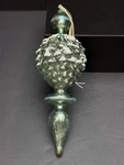 Blown Glass Christmas Ornament North Pole Trading Company Pinecone Green (2011). Fixed Price $8.00.
