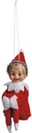 Primitives By Kathy Retro Elf Christmas Kneehugger Ornament 5 Inch Vintage Style. Fixed Price $12.95.