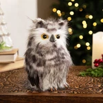 Northlight Standing Owl Christmas Figure - 7" Ash Gray White. Fixed Price $19.49.