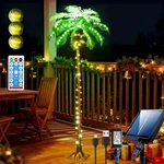 Heycolor Christmas Solar Palm Tree Lights, 5FT 150 Led With Remote And Plug F.... Fixed Price $144.79.