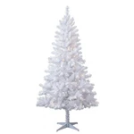 6.5' Pre-lit Madison Pine White Artificial Christmas Tree With Color-changing Le. Fixed Price $40.00.