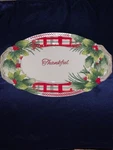 Fitz And Floyd Christmas Bread Plate "thankful" Great Condition! With Box!. Fixed Price $25.00.