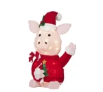 Light-up Plush Pink Christmas Pig With 35 Clear Lights, 22 In, By Holiday Time. Fixed Price $79.95.
