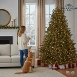 7.5 Ft. Eastcastle Balsam Fir Led Pre-lit Artificial Christmas TREE-1,200 Lights. Fixed Price $449.14.