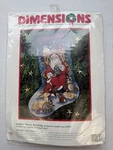 Vtg Dimensions Santas Finest Stocking Counted Cross Stitch Christmas #8518. Fixed Price $64.98.