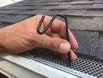 50 Count Black Halloween Christmas Hook For Gutters With Mesh Leaf Guard. Fixed Price $22.00.