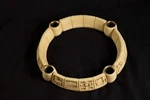 Abbey Press Carved Advent Wreath Ring Candle Holder 11 Christmas Felt Pads. Fixed Price $18.00.
