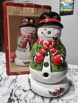 Pfaltzgraff Snowman Tea Light Candle Holder Christmas Heritage Nice. Fixed Price $15.00.