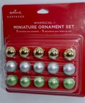 2024 Hallmark Christmas Ornament Set Of 15 Miniature Whimsical Glass Balls H46. Fixed Price $13.80.