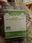 Holiday Time 20 Led Micro String Light Set Battery Powered (color Blue) New. Fixed Price $9.95.
