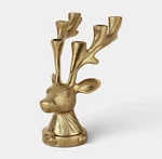 Gold Deer Candelabra Christmas Candle Holder Tabletop Decor Threshold New. Fixed Price $50.00.