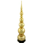 Northlight 54" Shiny Gold Glittered Topiary Finial Tower Christmas Decoration. Fixed Price $285.49.