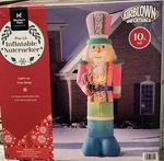 Gemmy Holiday Christmas 10 Ft Tall Pink Nutcracker Airblown Inflatable Candy. Fixed Price $249.55.