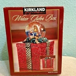Kirkland Signature Water Globe Box With Interchangeable Lid Teddy Bear. Fixed Price $14.99.