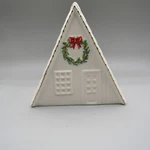 Frame Christmas House Flower Vase By Paula Joerling. Fixed Price $20.00.