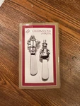 Mikasa 2 Pc Christmas Cheese Dip Spreader Set New Santa And Snowman. Fixed Price $9.95.