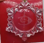 Orrefors Christmas Crystal Star Annual Ornament Box & Pouch. Fixed Price $28.88.