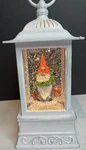 Christmas Forever 10.5" Gnome With Wreath Glitter Lantern Preowned. Fixed Price $29.99.