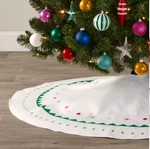 48" Christman Tree Skirt From Wondershop - Green Scandi Pattern Printed (new). Fixed Price $9.99.