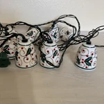 Indoor Ceramic Holly Berry Christmas Holiday String Lights Decorating Yule. Fixed Price $15.00.