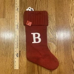 Letter B Monogram Stocking Wondershop Red Holiday Initial Christmas Target 20". Fixed Price $39.99.