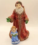 Santa Claus & Angel Christmas Figurine 10 Hand Painted Holiday Decor Statue. Fixed Price $5.97.