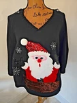 Women Sequin Santa Claus Ugly Christmas Sweater Holiday Cape Hoodie. Fixed Price $24.77.
