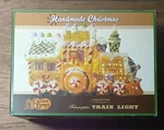 Vtg Cracker Barrel Fiberoptic Christmas Express Train Light Gingerbread W/ Box. Fixed Price $50.00.