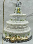 Vtg Owc Old World Christmas Wedding Cake Blown Glass Ornament Euc 2001. Fixed Price $15.00.