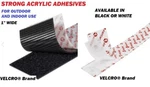 10 Feet 1" Wide Velcro Brand Acrylic Adhesive Tape Strips Hook Loop. Fixed Price $24.50.