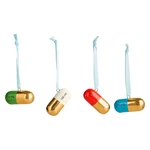 Jonathan Adler Gold Pill Ornament Set Full Dose Nib New Holiday Collectible. Fixed Price $37.00.