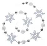 New!! Glittery Snowflake Garland 72" Holiday Seasonal Decor Sparkle Christmas. Fixed Price $19.99.