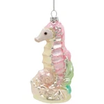 December Diamonds 05-05058 Pink Seahorse Blown Glass Christmas Ornament W/ Gems. Fixed Price $13.99.