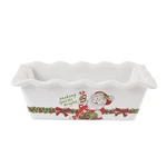 Fitz Floyd Candy Cane Santa Collection, Mini Loaf Pan New. Fixed Price $18.99.