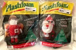 Plastifoam Lot Of 2 Fun With Socks Angel, Santa Claus Ornament. Fixed Price $9.45.