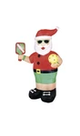 New 6' Led Santa Pickleball Christmas Inflatable Outdoor Yard Holiday Decor. Fixed Price $84.88.