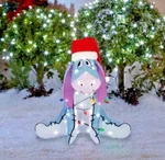 Disney Magic Holiday Led Eeyore 2.5 Ft Lighted Tinsel Yard Sculpture Christmas. Fixed Price $139.00.