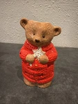 Hallmark Bear Tea Light Candle Holder Red Sweater Stars. Fixed Price $12.50.