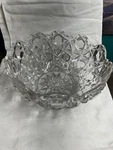 Leonard Queens Award Lead Crystal Bowl Star Burst/ Of David Free Ship. Fixed Price $36.00.
