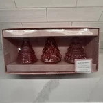 Cupcakes And Cashmere Set Of 3 Pink Christmas Tree Glass Decor 6 New (open Box). Fixed Price $14.99.